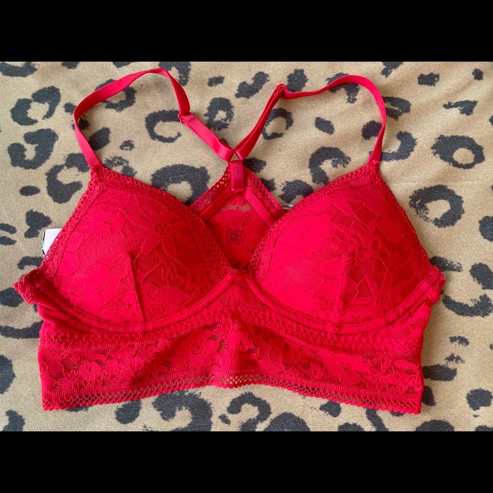 Victoria’s Secret Lace Bralette - Red, Small - NWT
